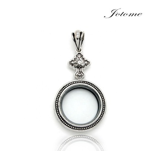 Cina All'ingrosso Pianura Twist Vite Medaglione Galleggiante, Foto di Memoria di vetro Del Pendente Del <span class=keywords><strong>locket</strong></span> Per La Collana Della Catena Che Fanno - Product Image 3