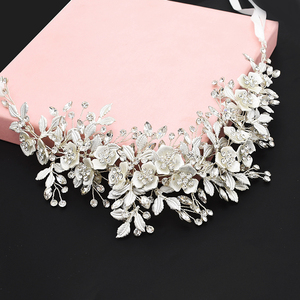 New Fashion Hand-woven Rhinestone <strong>Flower</strong> Bridal Headdress National Style <strong>Hair</strong> Accessories <strong>Hair</strong> <strong>Band</strong> - Product Image 5