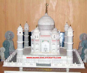 Modèle décoratif en marbre du Taj Mahal - Product Image 1