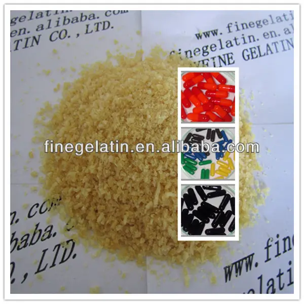 Fabricante na China 160-240 bloom gelatina gelatina farmacêutica gelatina fabricantes