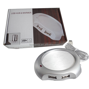 Promotion Gift 4-Port USB 2.0 Hub Beverage Coffee <strong>Mug</strong> <strong>Heater</strong> &amp; Cup Warmer Used Stock Product - Product Image 2