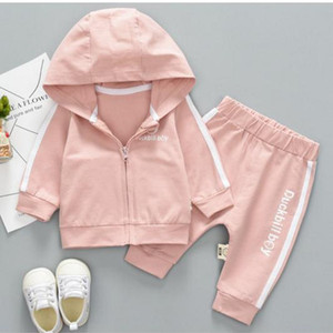 Linnen springloaded's of <span class=keywords><strong>the</strong></span> baby of <span class=keywords><strong>the</strong></span> baby long sleeve sports set two pieces - Product Image 3
