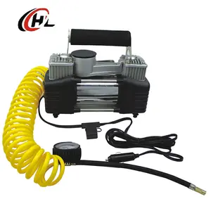 12v compressor de ar portátil para carro, 2 cilindros