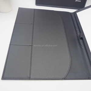 Tùy chỉnh bạc logo in ấn đen <span class=keywords><strong>pu</strong></span> da tài liệu thư mục <span class=keywords><strong>a4</strong></span> - Product Image 5