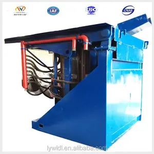 3 ton Hydraulic Steel Shell IF Furnace with high quality