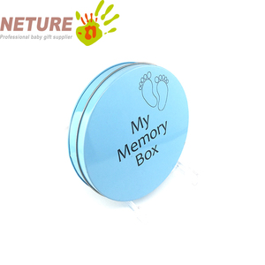 2023Hot Sale Handprint Ou Footprint New Baby Handprint and Footprint Clay Empreintes Keepsake Tin Box Set - Product Image 2