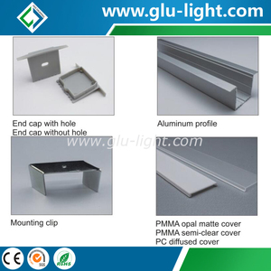 China empotrada aluminio <span class=keywords><strong>LED</strong></span> <span class=keywords><strong>perfil</strong></span> con brida <span class=keywords><strong>para</strong></span> <span class=keywords><strong>LED</strong></span> tira llevada flexible - Product Image 5