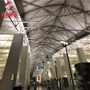 Trung Quốc nhà máy Kết Cấu Thép Khoảng lớn mạ Kẽm Kết Cấu Thép giàn mái Hệ thống thiết kế giá thép ống giàn đổ lợp - Product Image 3