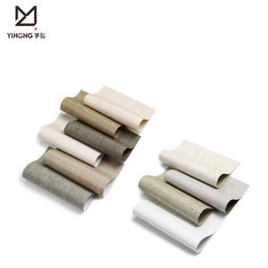 100% poliéster Corea <span class=keywords><strong>Lino</strong></span> Look tela Blackout ventana cortina persianas patrón Horizontal técnica Lisa incorporada - Product Image 2