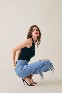 <span class=keywords><strong>Midi</strong></span> <span class=keywords><strong>denim</strong></span> <span class=keywords><strong>gonna</strong></span> con spacco vendita calda distressed luce blu jeans delle donne gonne - Product Image 3