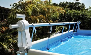 Heavy-duty PVC hồ bơi Bìa Reel với bột bọc khung nhôm cho chủ nhà và inground hồ bơi - Product Image 2