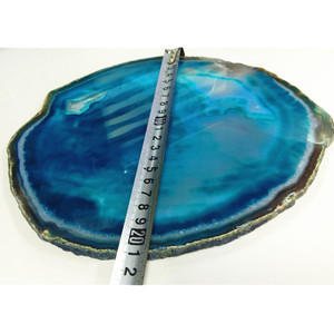 Agate lát với vàng rim nhà máy trực tiếp 20-25cm - Product Image 3