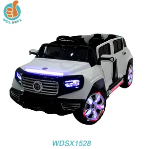 WDSX1528 Crianças quentes passeio no carro 4 lugares carro elétrico Brinquedos com 12v bateria ajustar música
