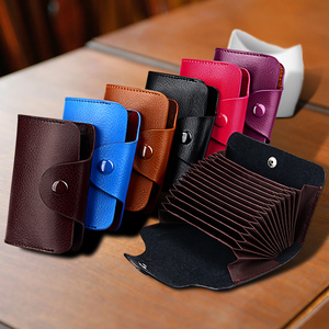 Tarjetero de Cuero Genuino Personalizado con Logotipo, para Tarjetas de Crédito y de Presentación - Product Image 2