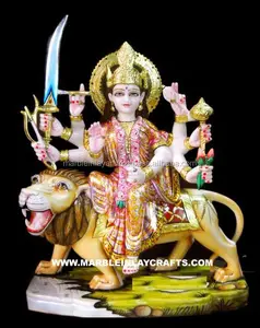 Indische Makrana Marmor Durga Maa Statue