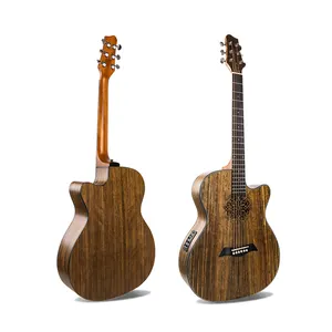 guitare avec aucune poupée Suppliers-Smiger LG-09 fabriqué en chine électro instruments de musique coupée de 40 pouces semi acoustique guitare électrique