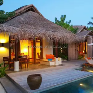 巴厘岛阳伞茅草最佳古典风格棕榈叶塑料人造茅草