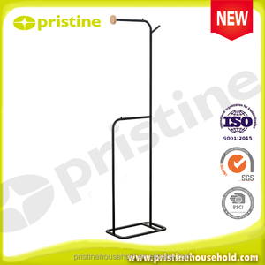 Meilleur organisateur OEM pour la maison fabricant de stockage pour la maison d'usine Articles ménagers manteau en bois en métal vêtements support suspendu porte-manteau - Product Image 5