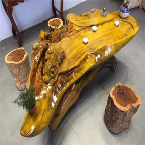 2023 Newest high quality dining table with wheels With the Best Quality 100% Solid Wood 100% Solid Wood