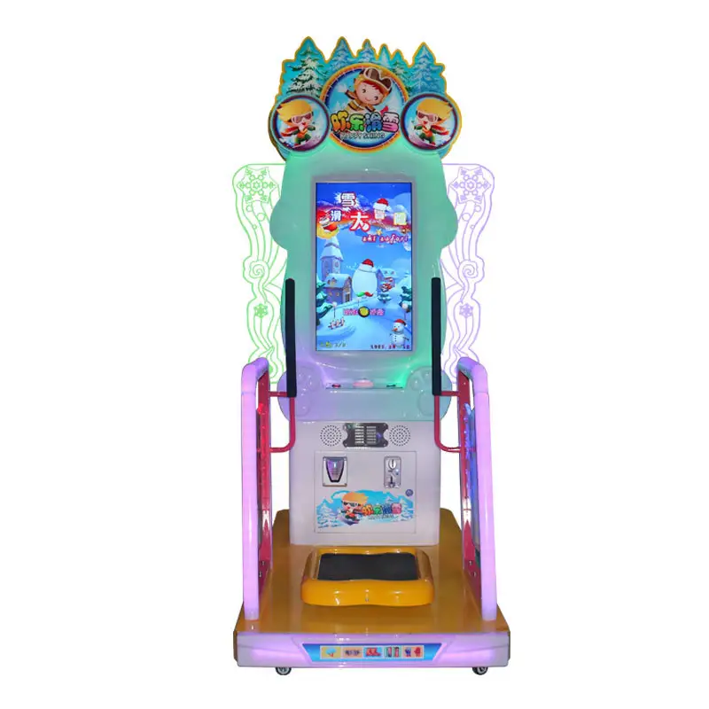 Machine de jeux vidéo d'arcade, jeu de borne d'arcade, ski, course, amusant, pour magasin de jeux