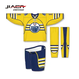 Maillots de hockey sur glace de la ligue de bière, de haute qualité, à Sublimation réversible, en Polyester, 100%