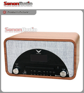 Rétro Vintage En Bois Lecteur de Disques USB Lecteur de Platine avec <span class=keywords><strong>radio</strong></span> AM et FM - Product Image 4