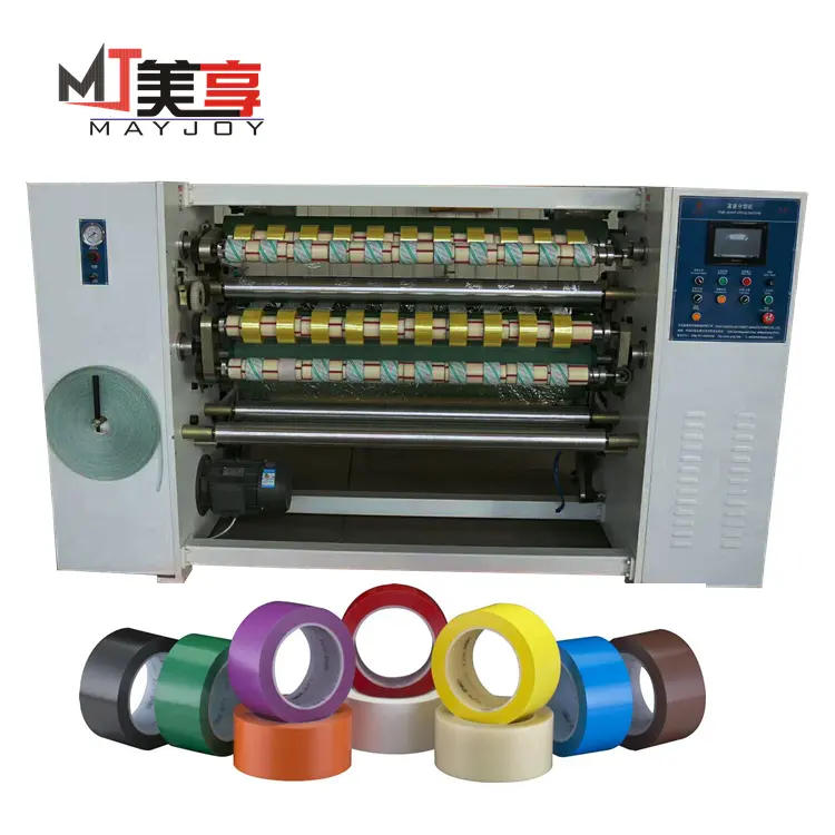 Máquina de cinta adhesiva de bopp cinta de máquina de corte longitudinal Bopp cortadora y máquina rebobinadora