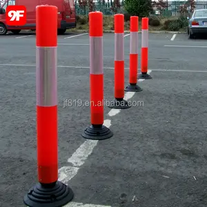 Base de goma poste flexible bollard de goma