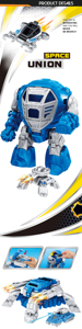 Kit per bambini educativi deformazione trasformare <span class=keywords><strong>robot</strong></span> giocattolo con 3 auto - Product Image 2