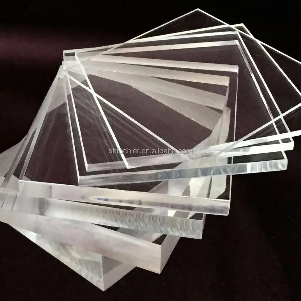 Custom 4x8 cast clear plexiglass acrylic sheets with customized size for light application