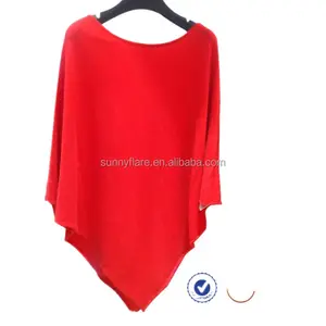 2022 Solid color plain nepal wholesale women cashmere wool knitting poncho wrap for women