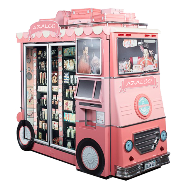 Vending Machine Supplier Lipgloss Eyelash Hair Vending Beauty Cosmetic Vending Machine