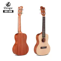 Instrumentos musicais baratos do havaí 24 polegadas, iniciante de concerto ukulele