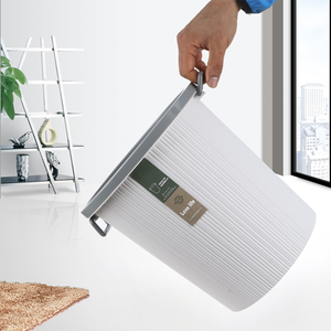 Standard size commercial colored indoor decorative plastic waste basket dustbin garbage bin trash can