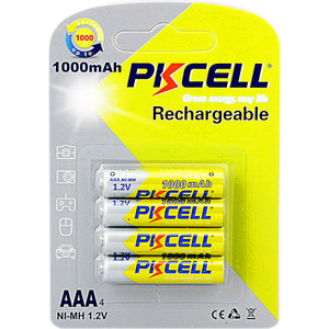 PKCELL Langen Zyklus Liife 1000 Mal Akku AAA 1,<span class=keywords><strong>2</strong></span> v 1000 mah Nimh Batterie für Uhren - Product Image 4