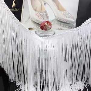 Château <span class=keywords><strong>de</strong></span> cristal transparent 20cm 30cm, garniture frange en polyéthylène doux, frange pour robe <span class=keywords><strong>de</strong></span> danse, coupe frange - Product Image 3