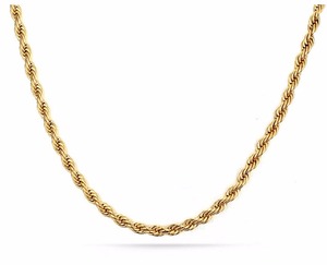 2.5 milímetros de diâmetro preto ouro rosa banhado a Melhor Das Mulheres Dos Homens Colar de Aço Inoxidável Corda Cadeia de Torção - Product Image 1