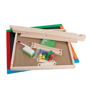 Kisd Enfants 2 en 1 Réglable Effaçable Magnétique Noir/<span class=keywords><strong>Blanc</strong></span> En Bois Chevalet <span class=keywords><strong>Craie</strong></span> Planche à Dessin - Product Image 4