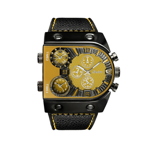 Top luxury Oulm Colorful Oulm 9315 orologi da <span class=keywords><strong>uomo</strong></span> tre movimento al quarzo cinturino in pelle <span class=keywords><strong>orologio</strong></span> da polso <span class=keywords><strong>analogico</strong></span>-<span class=keywords><strong>digitale</strong></span> - Product Image 6