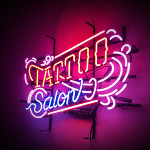 علامة البوب علامة متجر النيون الإعلان أنبوب زجاجي علامة النيون صالون الوشم - Product Image 1