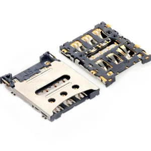 MUP factory direct price 6 Pin Nano SIM Card Connector pcb contact connector socket holder for Mobile phones Computer Box