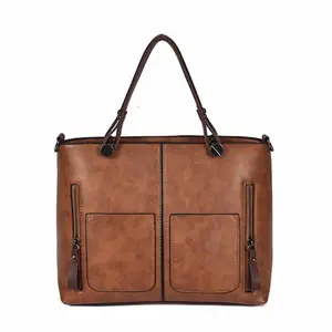 Bolsas de mano femininas de couro personalizadas borsa donna