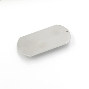 <span class=keywords><strong>Pendentif</strong></span> gravé DogTag vierge en acier inoxydable poli miroir OEM sur mesure - Product Image 2