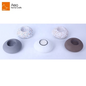 Bonne vente Conception Unique <span class=keywords><strong>Naturel</strong></span> Béton Ciment Oeuf En Forme De <span class=keywords><strong>Bougeoir</strong></span> pour La Maison De Décoration - Product Image 6