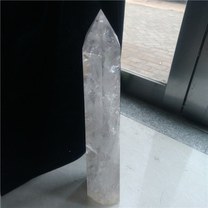 Longue et mince grande <span class=keywords><strong>taille</strong></span> naturelle en cristal de quartz transparent points de guérison baguettes - Product Image 3
