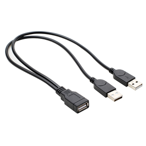 1 USB a macho a 2 USB a hembra 1 a 2 Cable divisor Cable de extensión de arnés en stock - Product Image 2