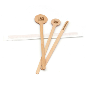 Agitadores mezcladores ecológicos de alta calidad de madera Birke Herramientas de café y té de primera calidad almacenadas - Product Image 5