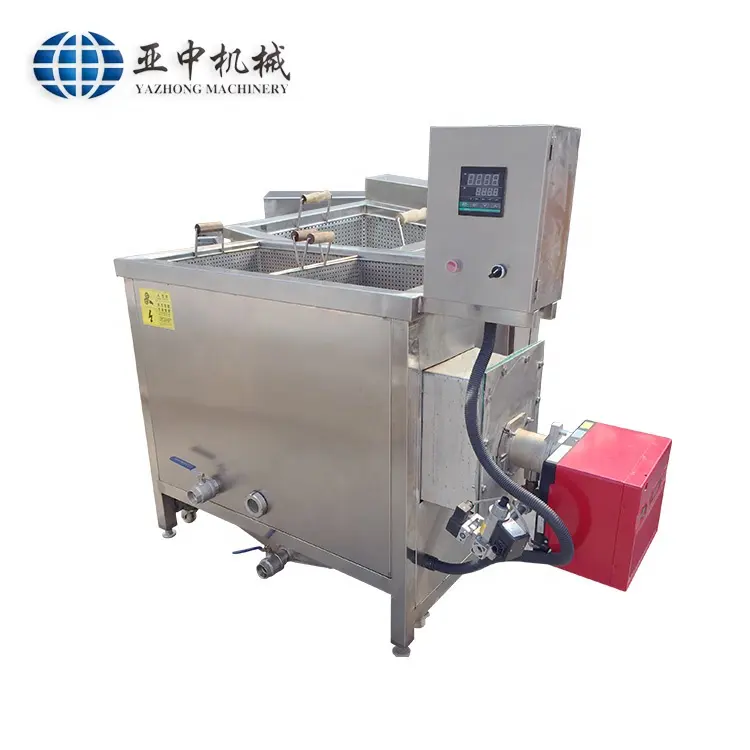 Commercial Electric Fryer สแตนเลส Potato Chips Making Machine 2ถัง2ตะกร้าไฟฟ้า