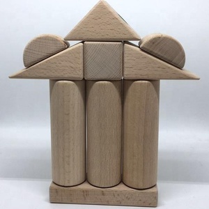 Educativi 3D Magnetico di Legno di Forma Blocchi di Blocchi di Costruzione di Costruzione Giocattoli per I Bambini - Product Image 5