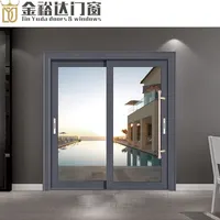 Produttori di porta in lega di alluminio Foshan camera da letto soggiorno di vetro doppio isolamento porta scorrevole pesante porta scorrevole su ordinazione